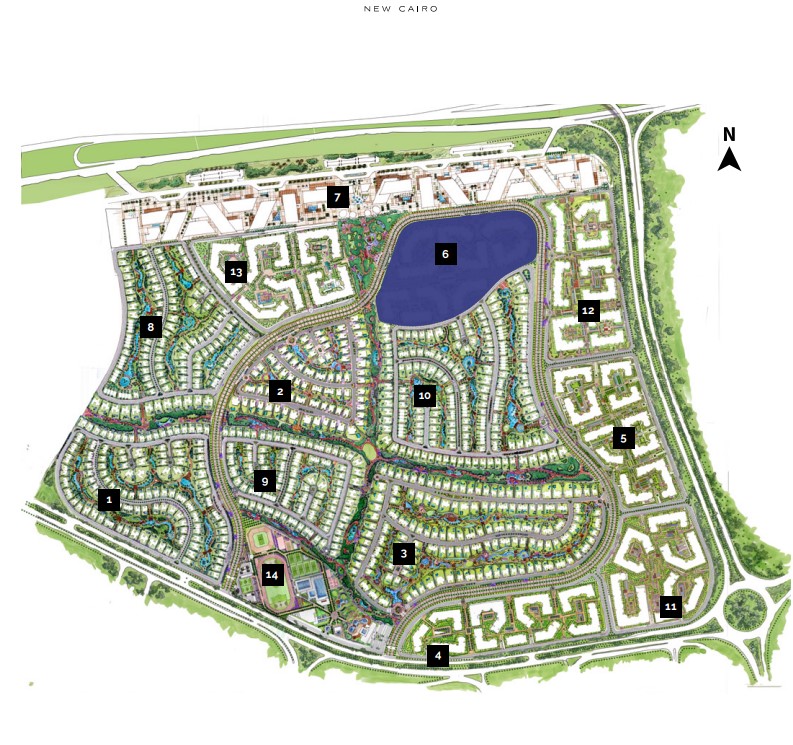 كمبوند سوان ليك التجمع الأول حسن علام – Swan Lake Hassan Allam Residence New Cairo