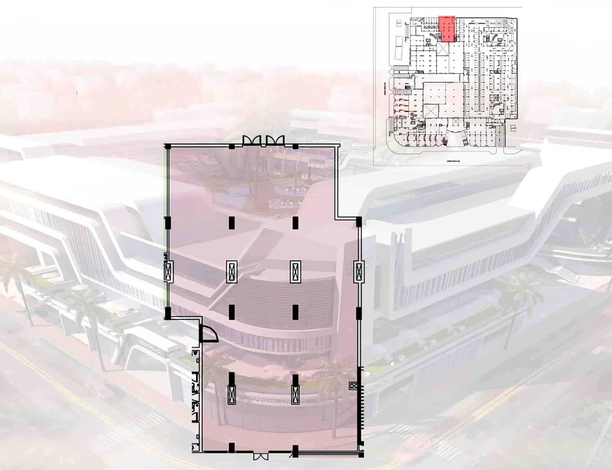 Clinic with an area of 69 meters for sale in Ozone Mall New Cairo