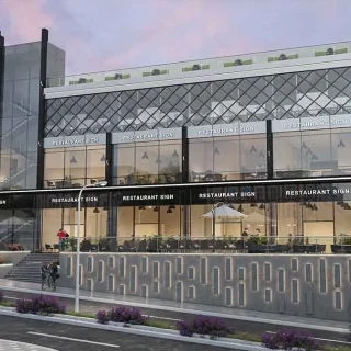 امتلك مكتب في مول في تراس التجمع الخامس فاليو بمساحة 90 متر