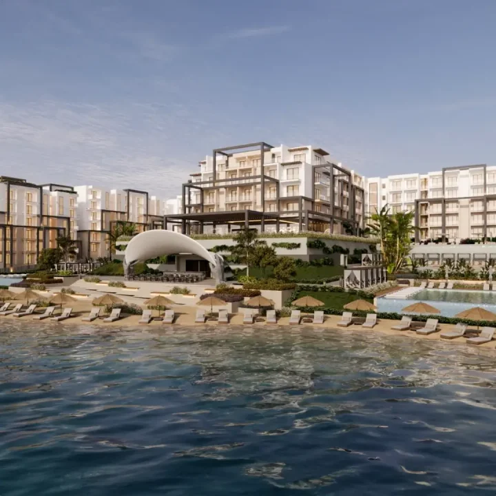 At an attractive price a 130m chalet in Marina Hills Ain Sokhna Resort with a great view