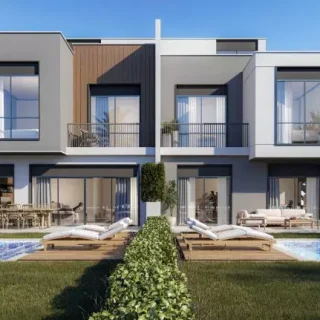 Seize the opportunity and buy a townhouse with an area of 231m in Lake West Sheikh Zayed Compound