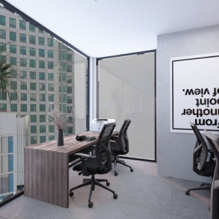 With an area of ​​35 meters own an office in Latvia Business Hub Mall